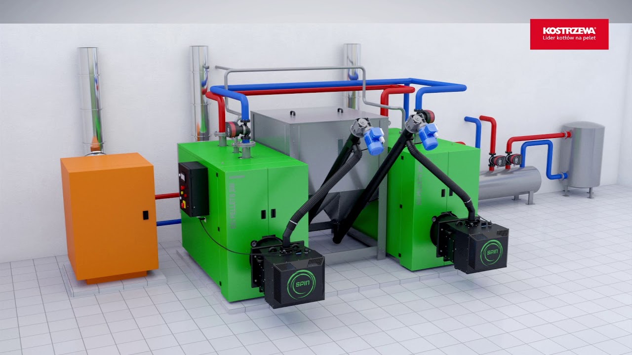 КOSTRZEWA EEI PELLETS 50-285 КВТ-КОТЕЛЬНЯ
